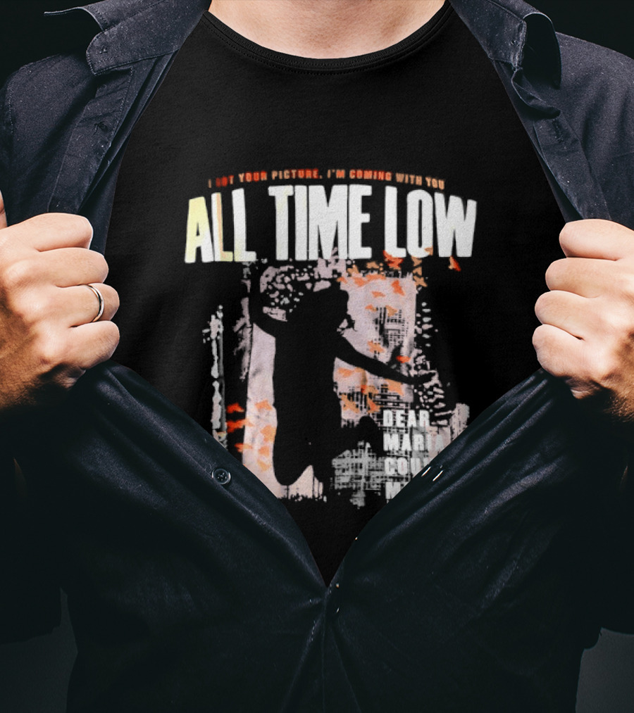 All Time Low I Got Your Picture Dear Maria Count Me In Butterfly Aesthetic T-Shirt