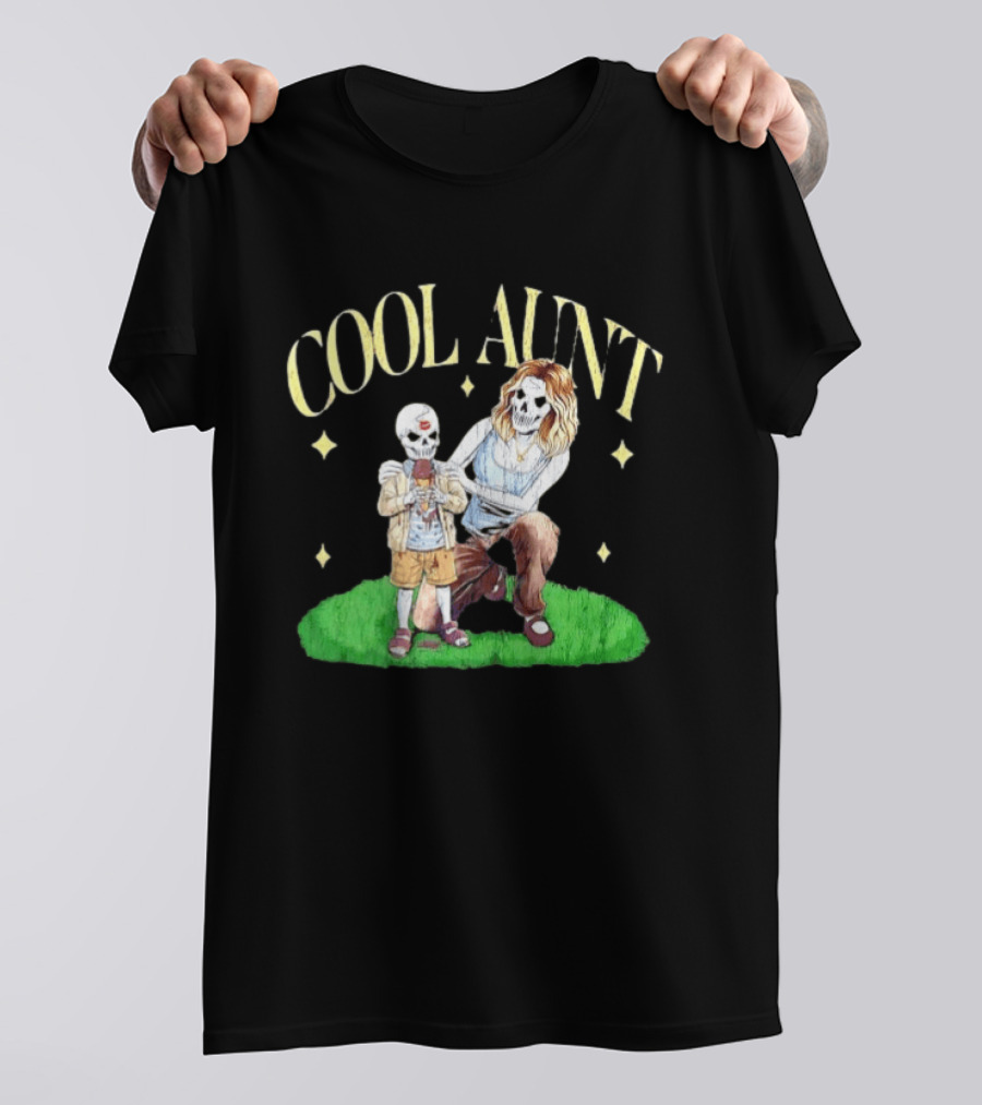 Cool Aunt Skeleton Family Halloween Fun T-Shirt