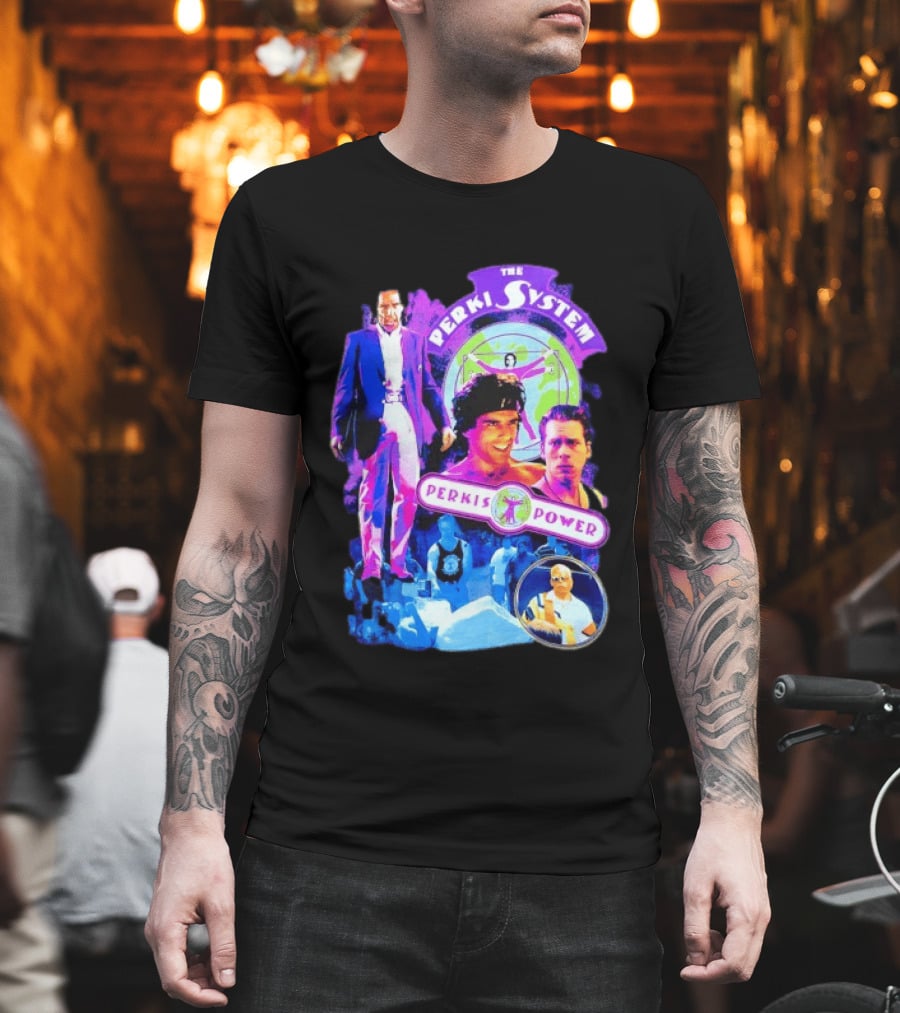 Ben Stiller The Perkis System Perkis Power Heavyweights Movie 90s Throwback T-Shirt