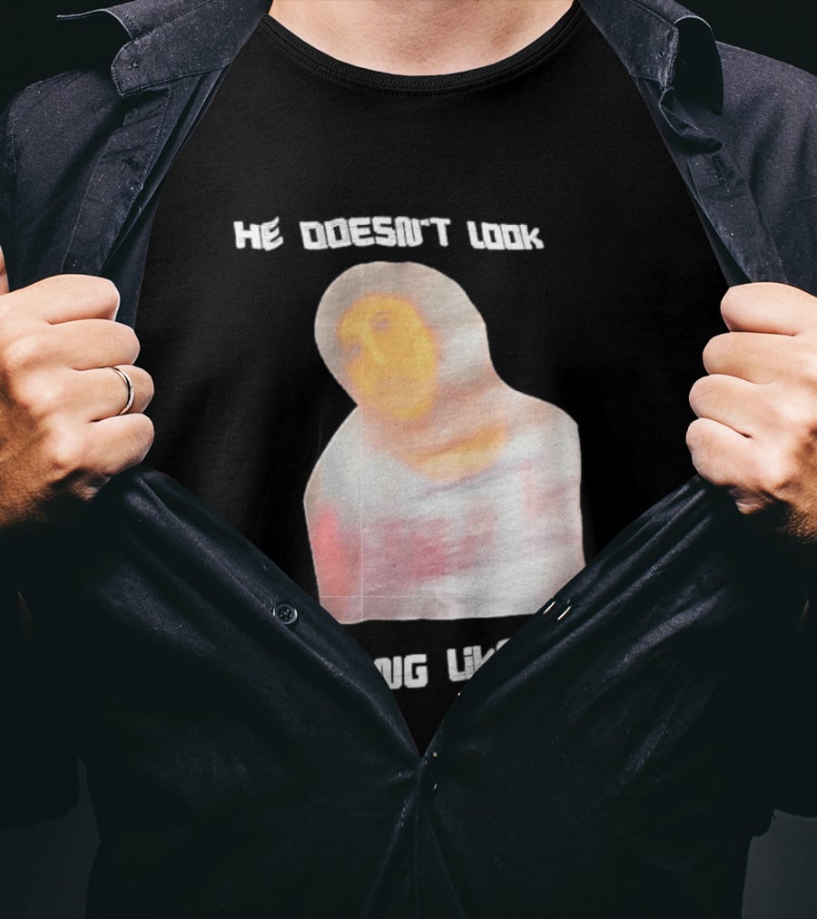 He Doesn't Look A Thing Like Jesus Meme Ecce Homo Restoration T-Shirt