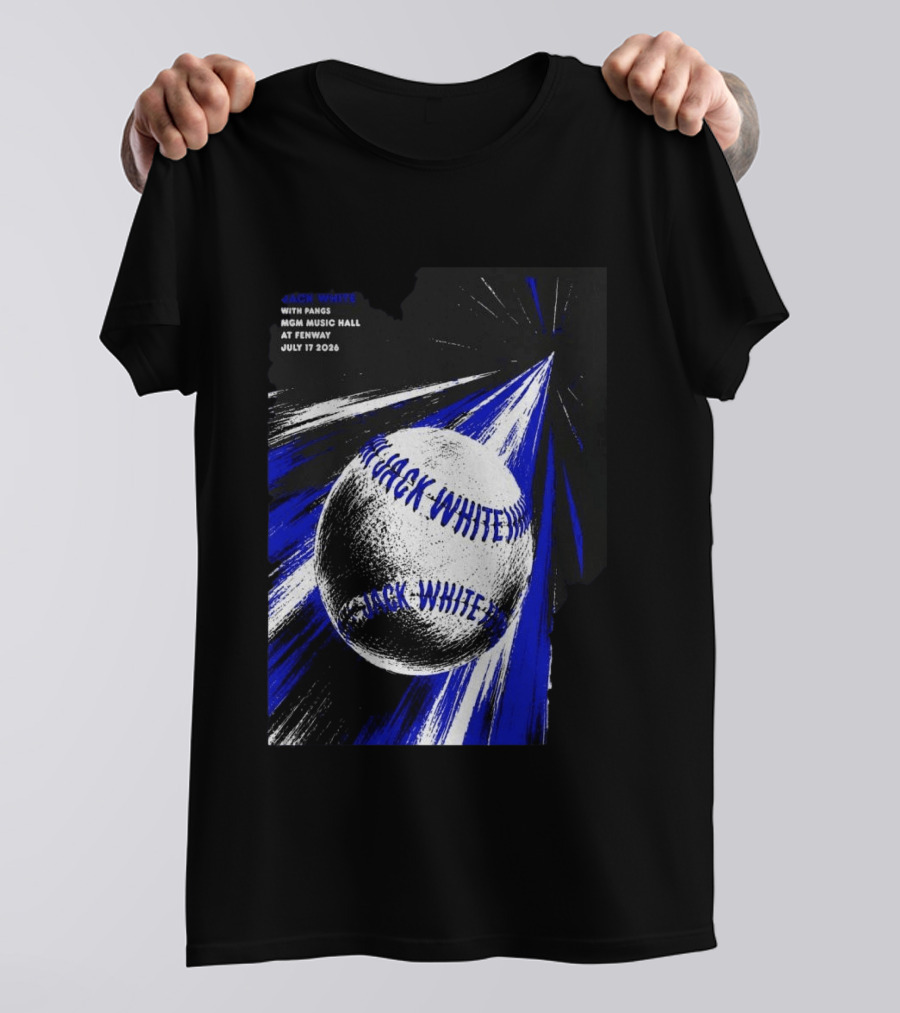Jack White July 17 2026 With Pangs MGM Music Hall At Fenway T-Shirt