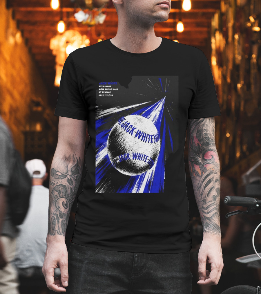 Jack White July 17 2026 With Pangs MGM Music Hall At Fenway T-Shirt