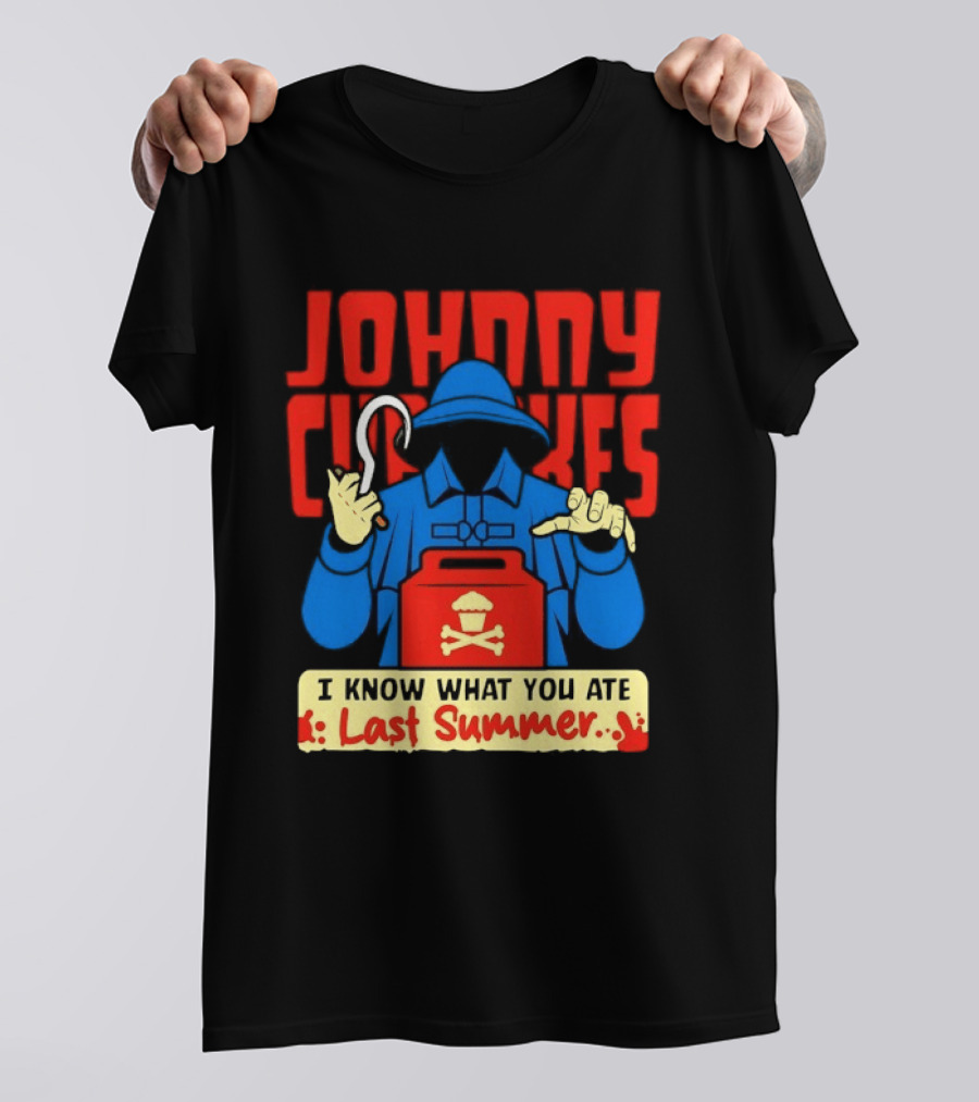 Johnny Cupcakes I Know What You Ate Last Summer Fisherman Cupcake Crossbones T-Shirt
