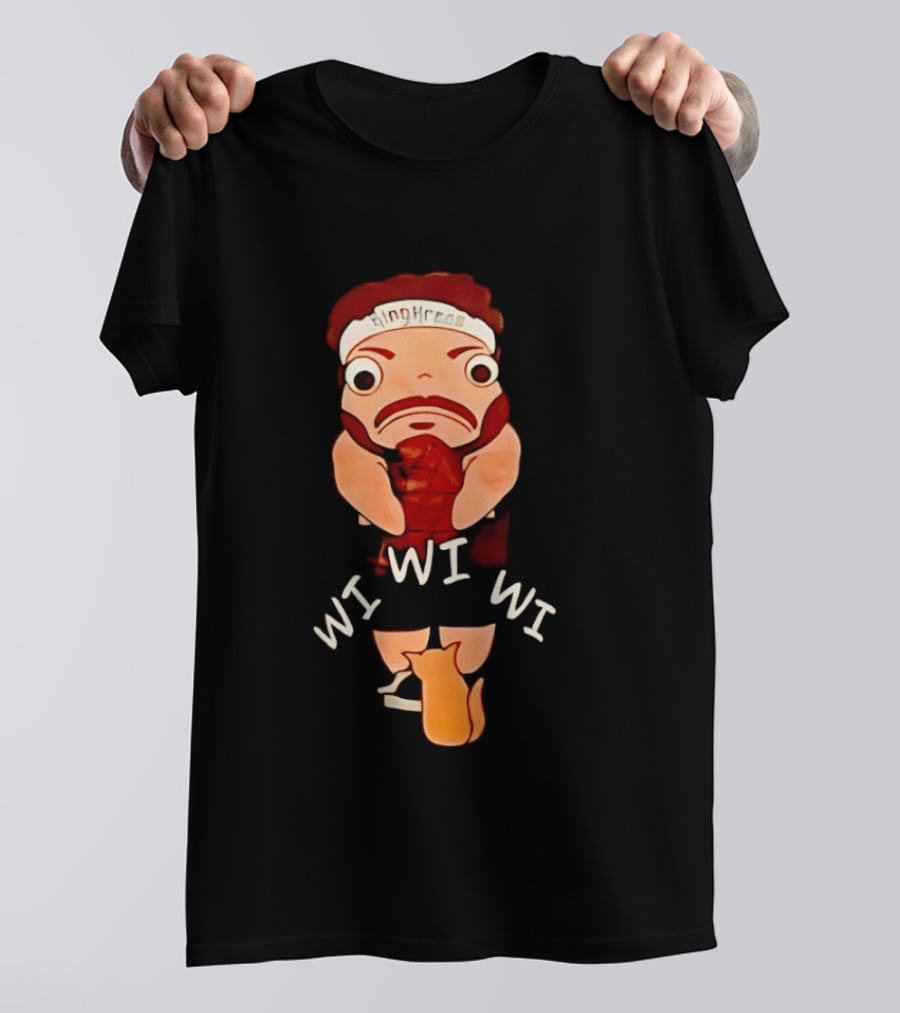 KingKreas Wi Wi Wi Cartoon Character Headband T-Shirt