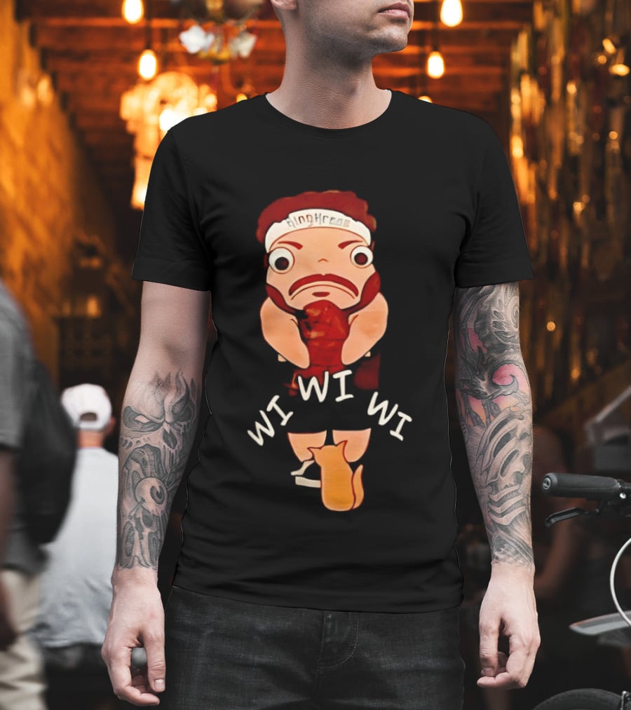 KingKreas Wi Wi Wi Cartoon Character Headband T-Shirt