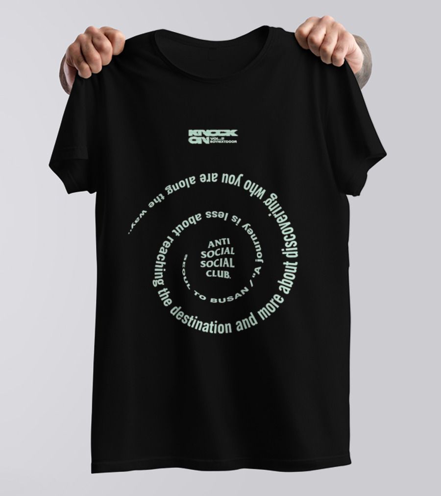 Knock On Vol 2 Anti Social Social Club Busan Journey Discovery T-Shirt