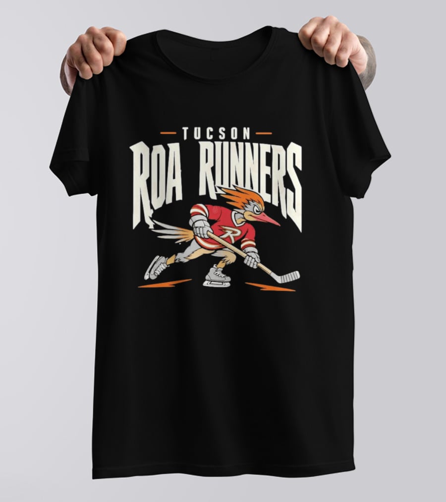 Tucson Roadrunners Hockey Player Roa Runners Skating Action T-Shirt