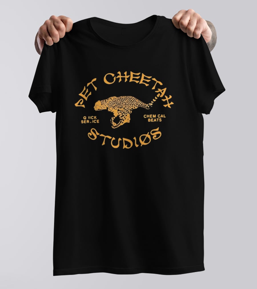 Pet Cheetah Studios Quick Service Chemical Beats Cheetah T-Shirt