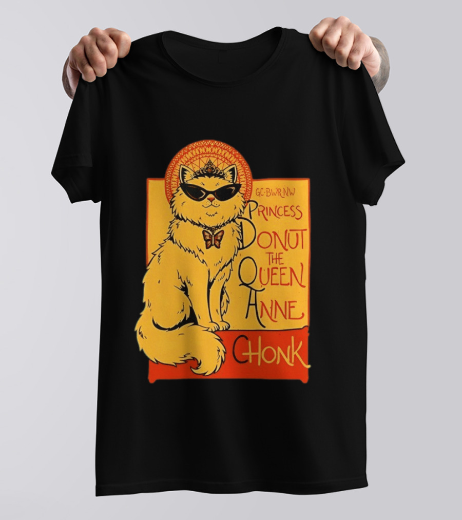 Princess Donut The Queen Anne Chonk Dungeon Crawler Carl Cat T-Shirt