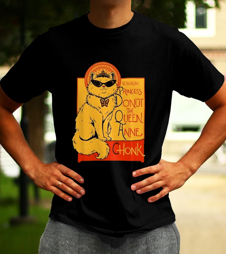 Princess Donut The Queen Anne Chonk Dungeon Crawler Carl Cat T-Shirt