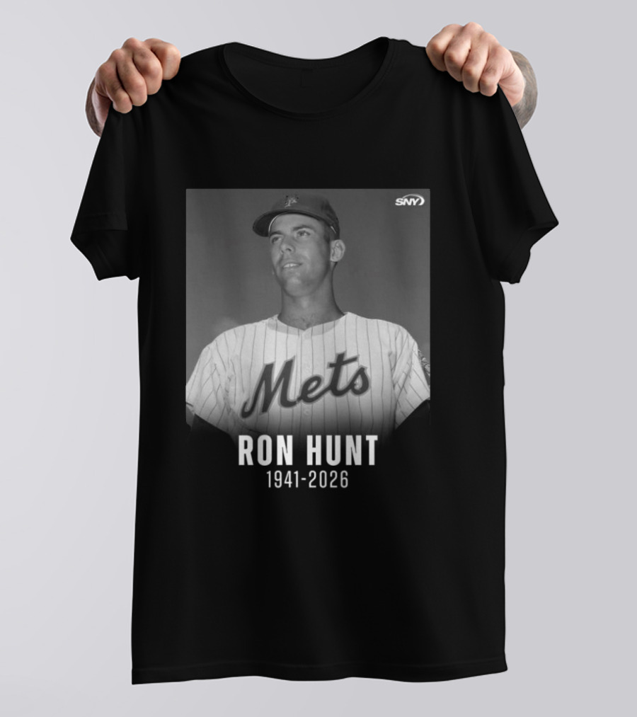 Ron Hunt 1941 2026 Mets SNY Memoriam T-Shirt