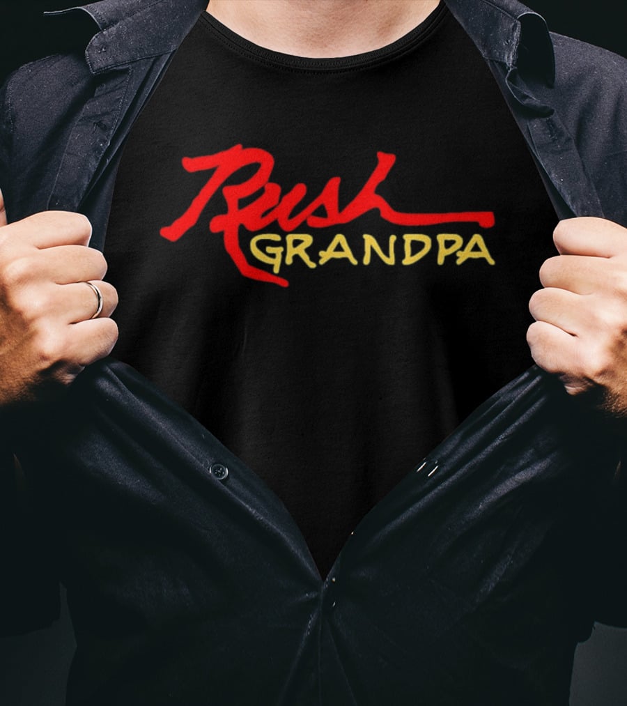 Rush Grandpa Rock Music Grandfather Band Fans T-Shirt