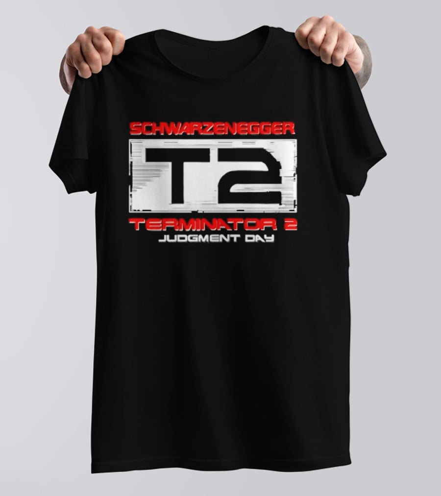 Schwarzenegger T2 Terminator 2 Judgment Day T-Shirt