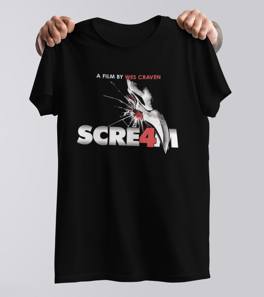 A Film By Wes Craven Scream 4 New Decade New Rules T-Shirt
