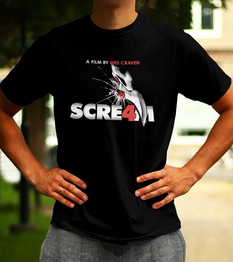 A Film By Wes Craven Scream 4 New Decade New Rules T-Shirt