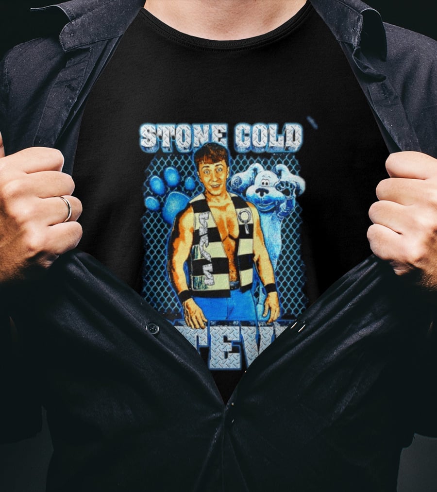 Stone Cold Steve Austin Blue Clues Mashup T-Shirt