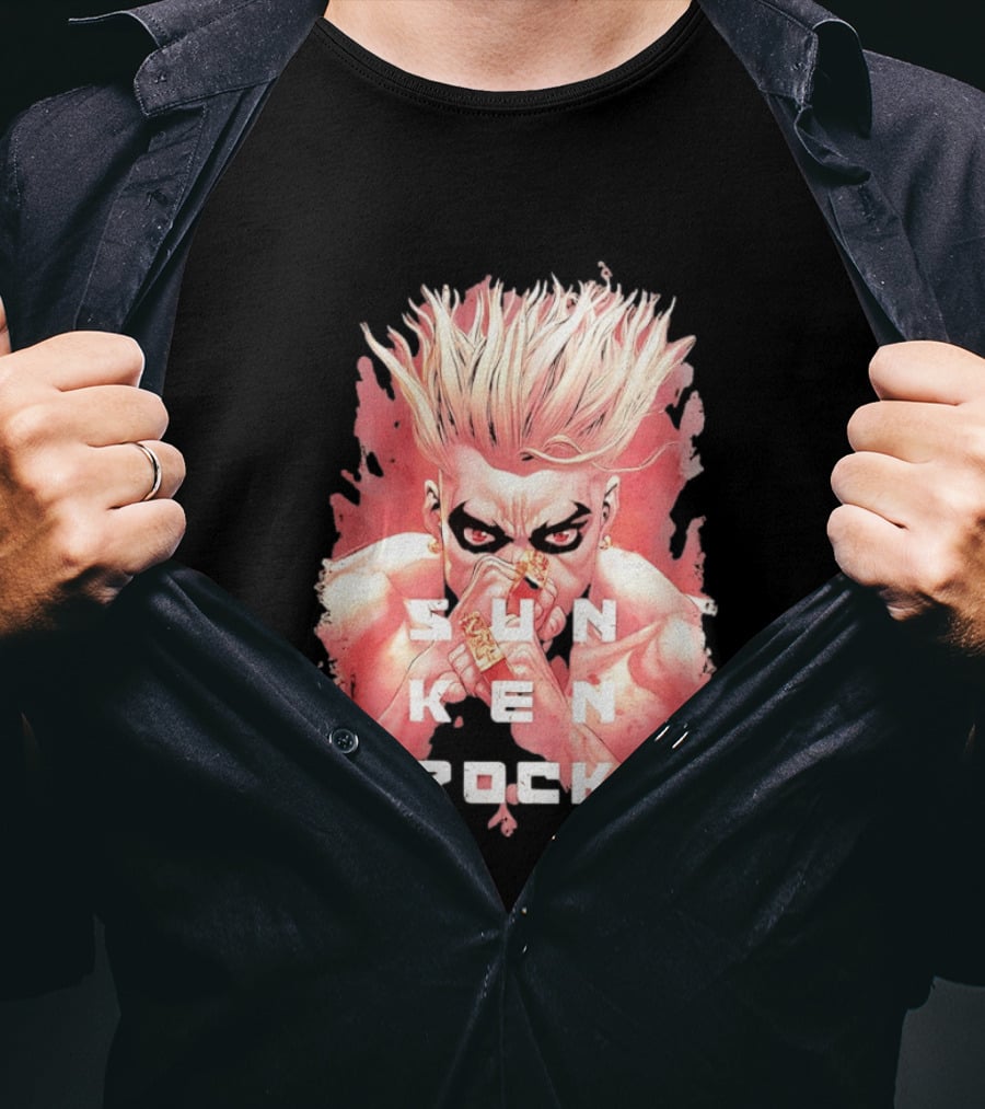 Sun Ken Rock Ken Kitano Manga Boichi Anime Intense Look T-Shirt