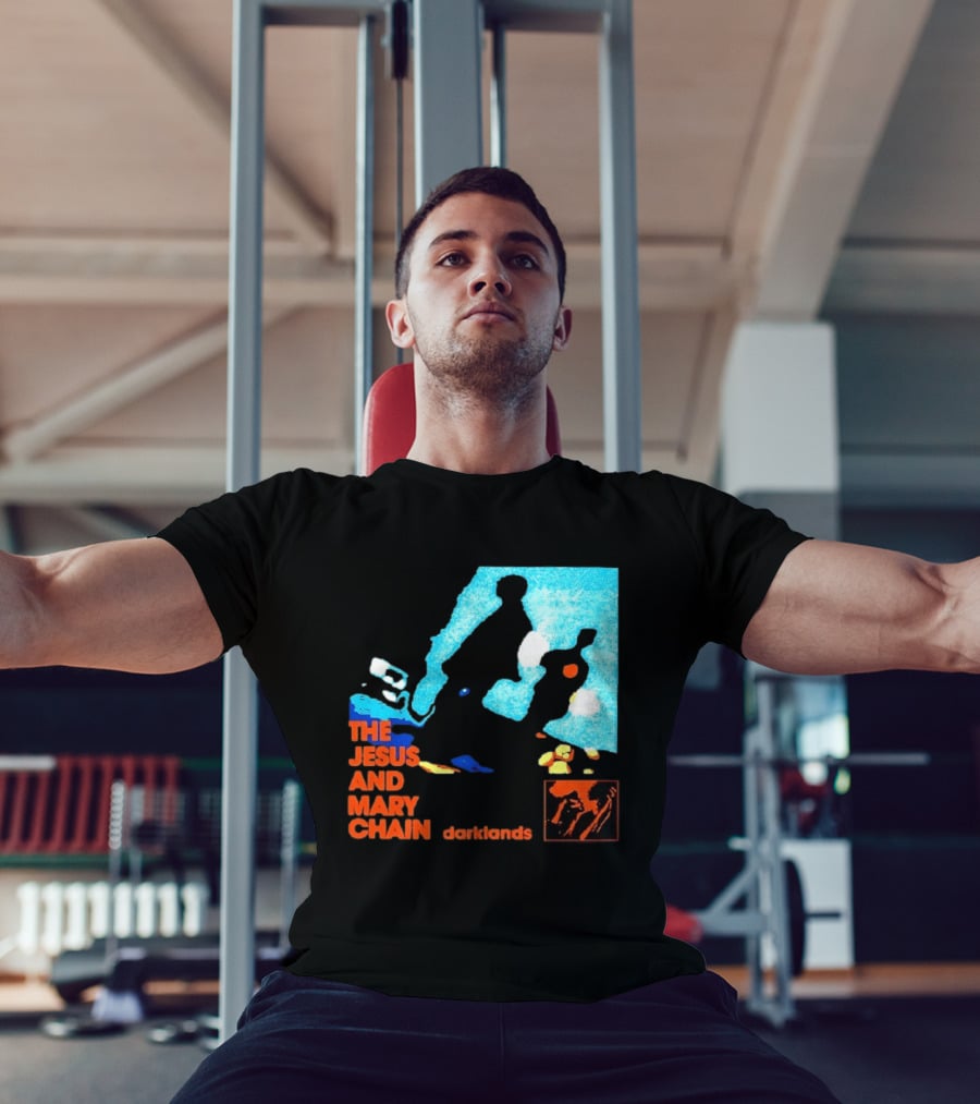 The Jesus And Mary Chain Darklands Alternative Rock Blue Black T-Shirt