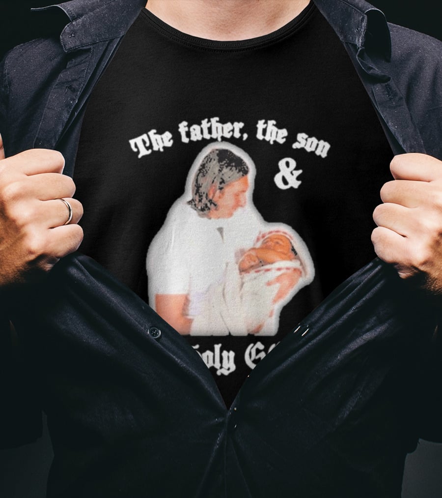 Lionel Messi The Father The Son And The Holy GOAT Iconic Football Legend Moment T-Shirt