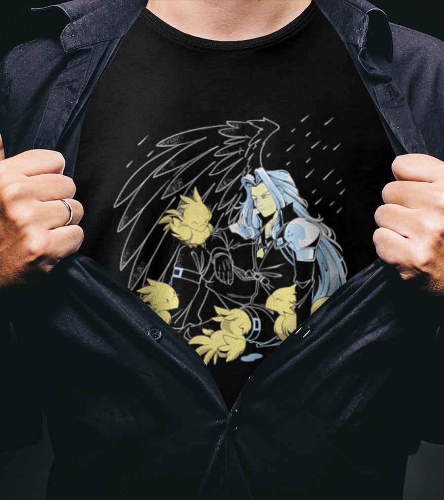 One Wing Bird Lover Chocobo Final Fantasy Fan T-Shirt