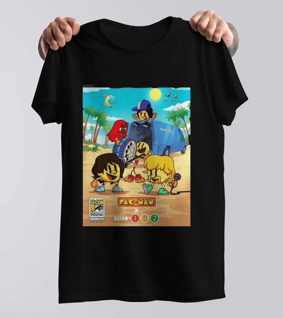 Comic Con San Diego Exclusive 2026 Blink 182 X Pac Man July 23 26 Home Decor T-Shirt
