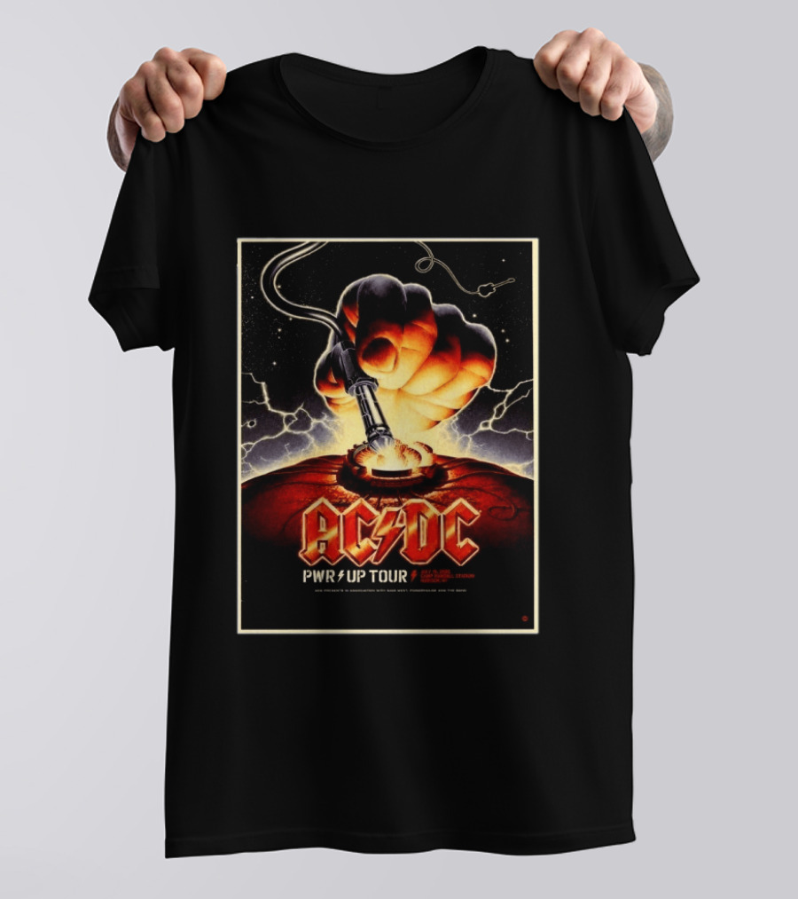 ACDC PWR Up Tour 2026 Camp Randall Stadium Madison Wisconsin July 19 Exclusive Event T-Shirt
