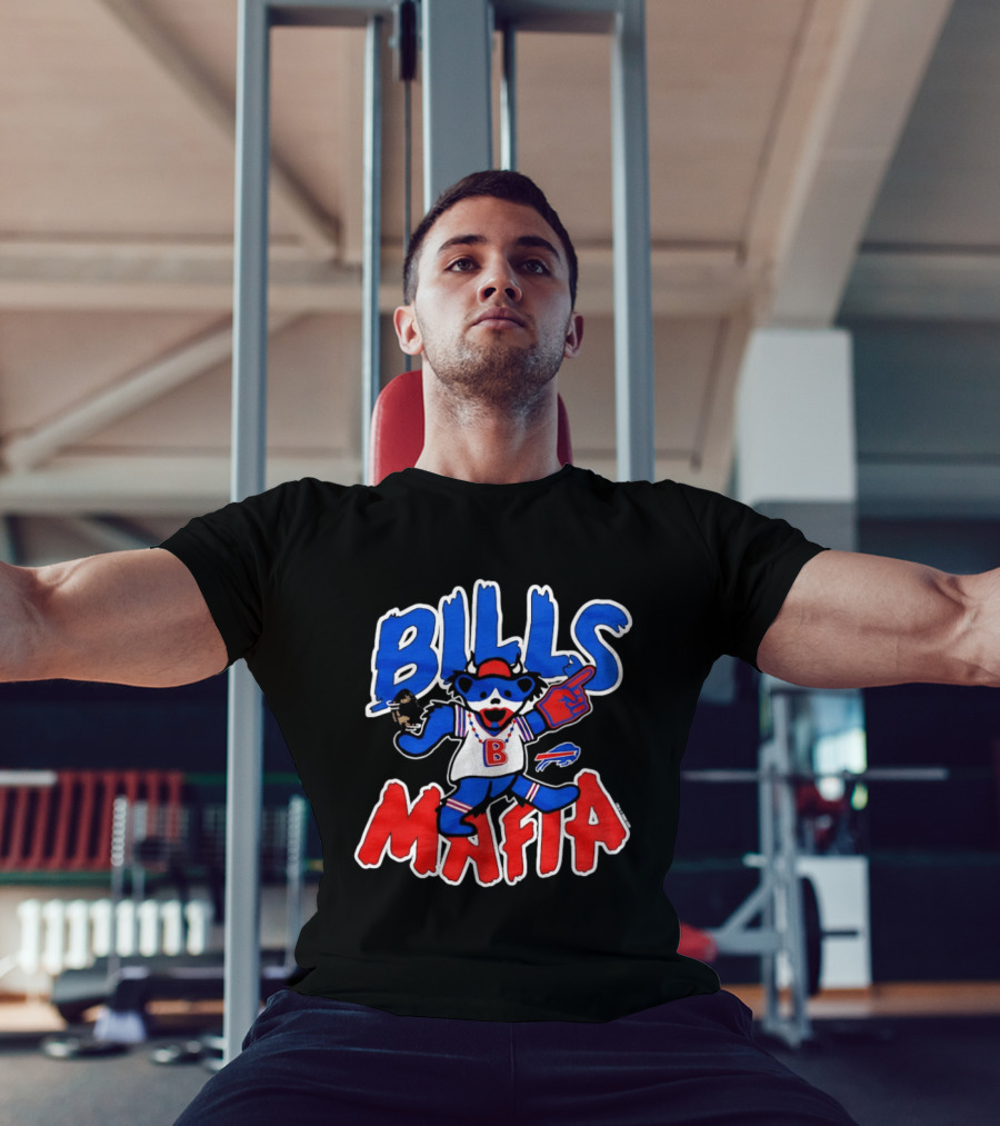 Buffalo Bills Mafia Grateful Dead Bear BILLS MAFIA T-Shirt