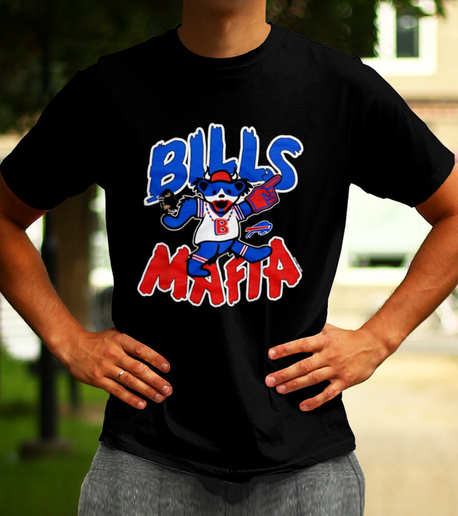 Buffalo Bills Mafia Grateful Dead Bear BILLS MAFIA T-Shirt