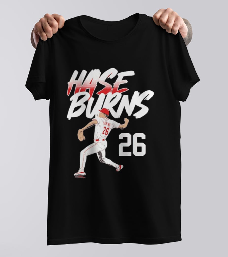 Chase Burns Cincinnati Reds Baseball Ace Number 26 T-Shirt
