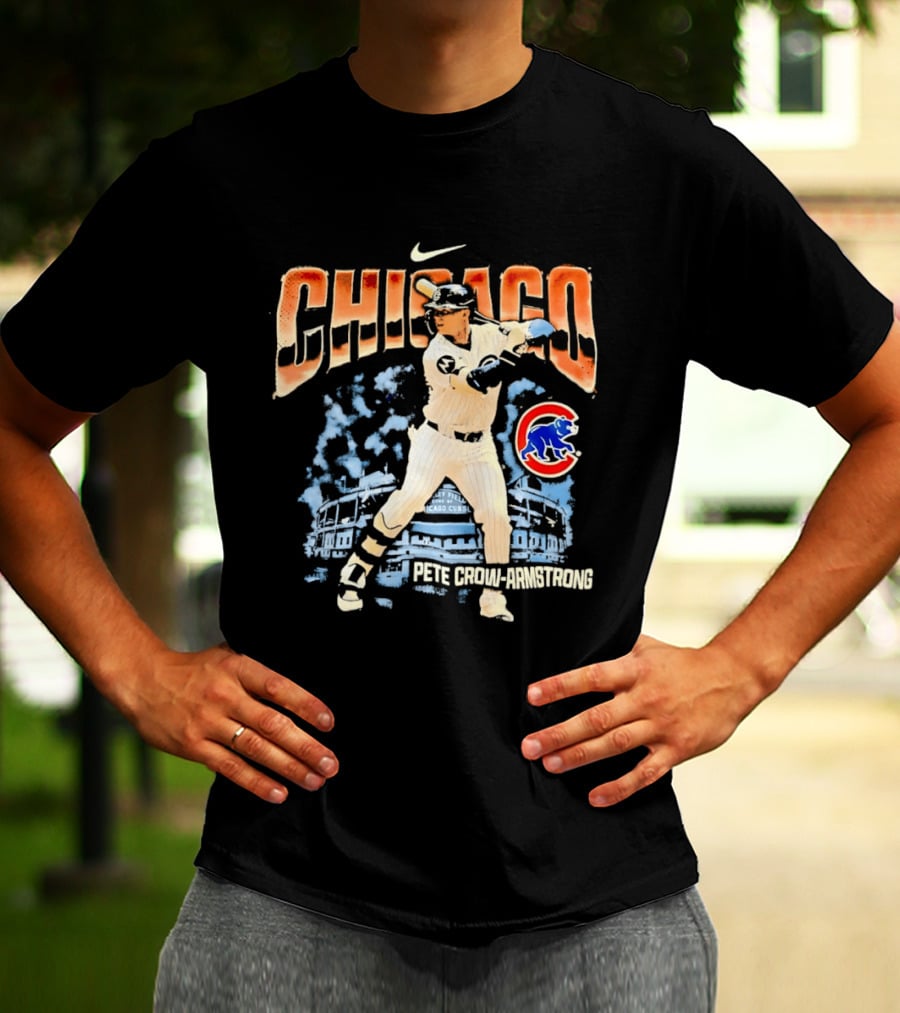 Chicago Cubs Pete Crow Armstrong Wrigley Field Nike T-Shirt