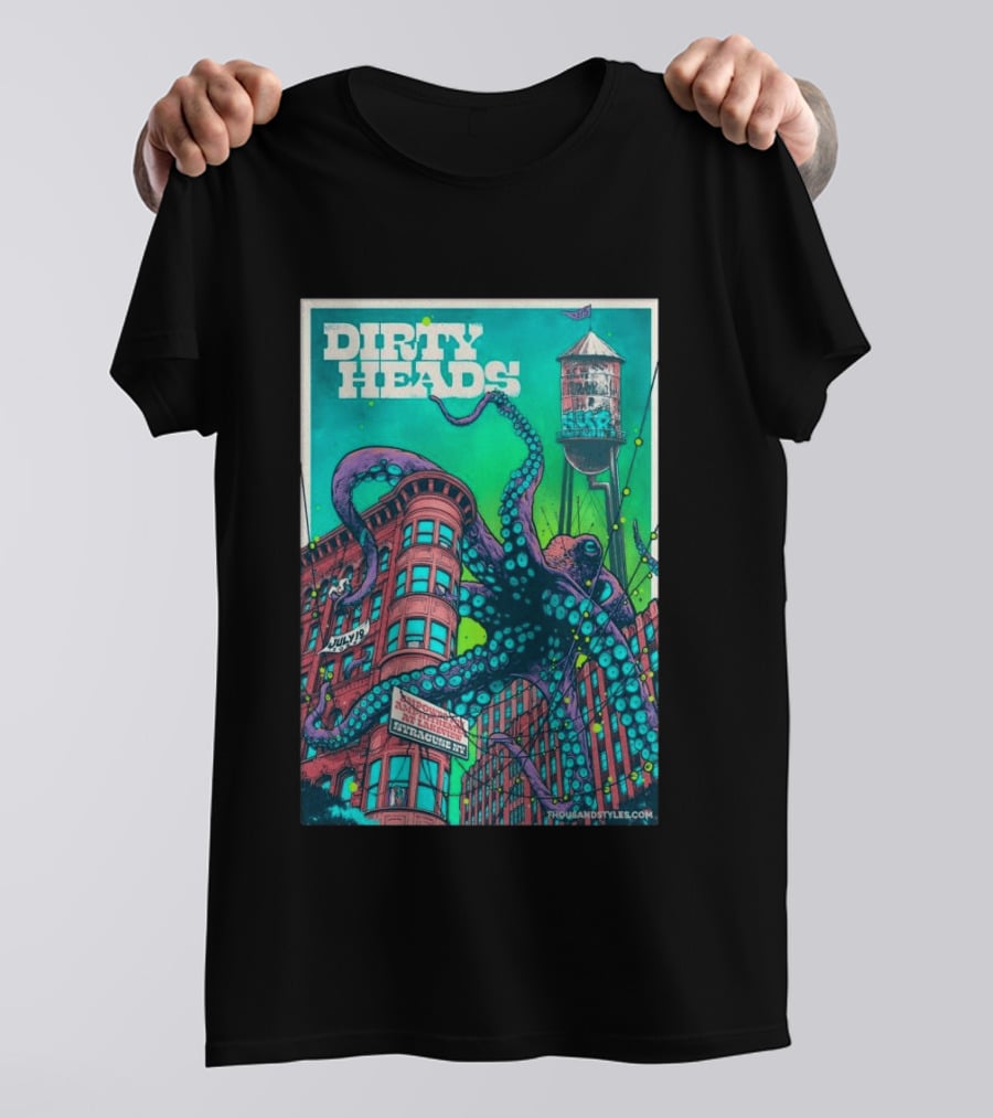 Dirty Heads Live At Syracuse Amphitheater July 19 2026 Octopus T-Shirt