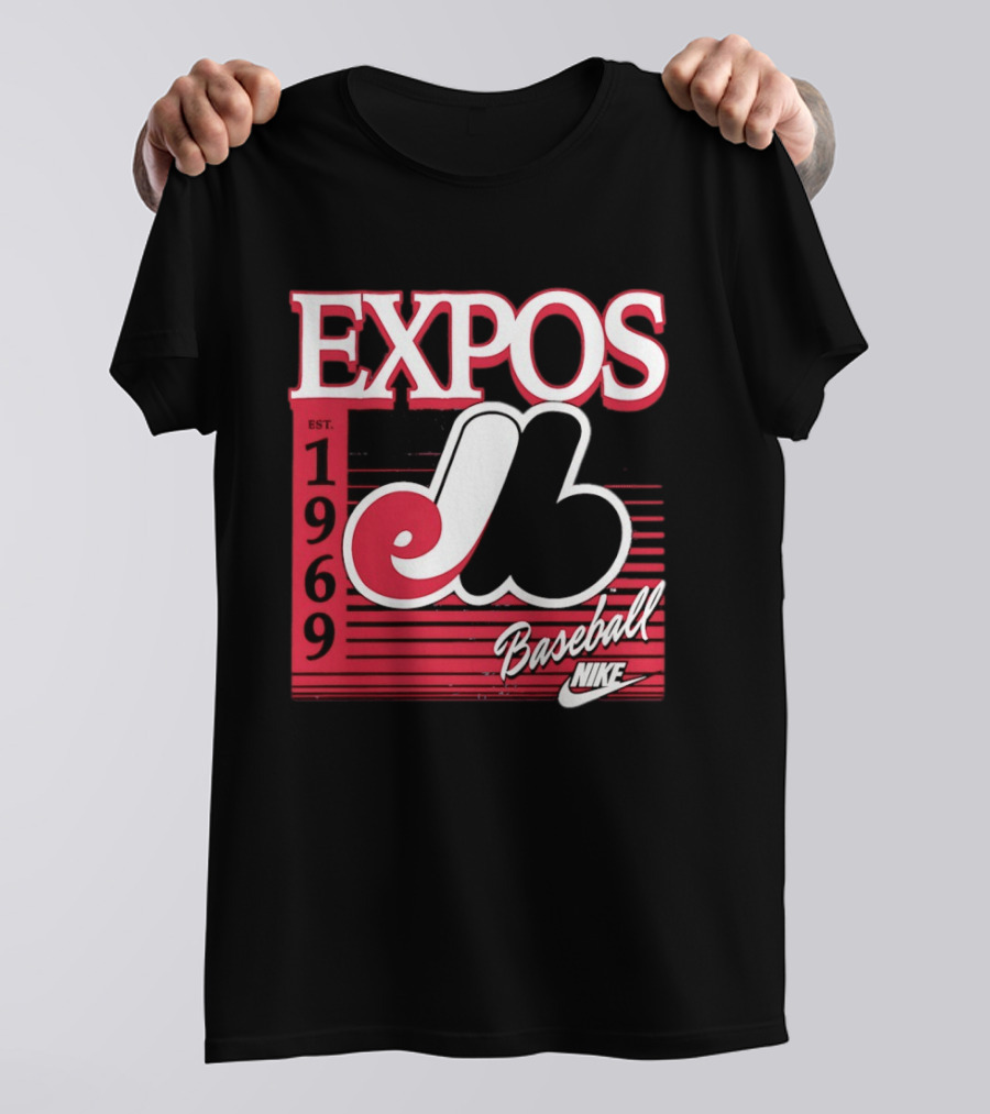 Expos Est 1969 Montreal Baseball Nike T-Shirt