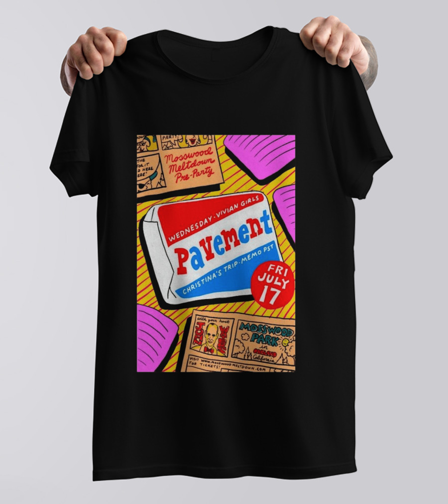 Pavement Vivian Girls In Mosswood Park Oakland California July 17 Event T-Shirt