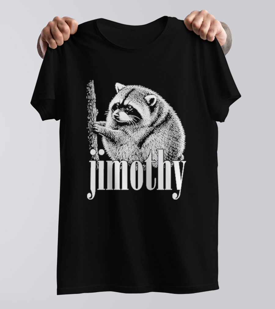 Jimothy Raccoon Hand Drawn Wildlife T-Shirt