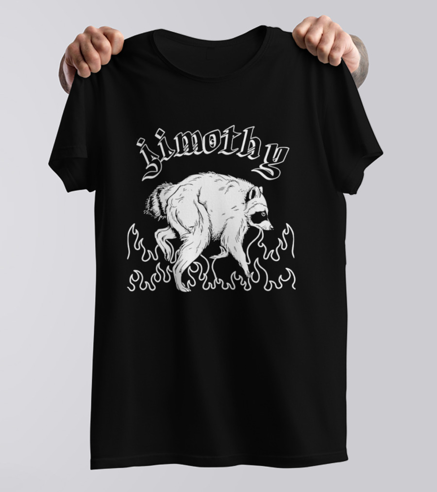 Jimothy Raccoon In Flames T-Shirt