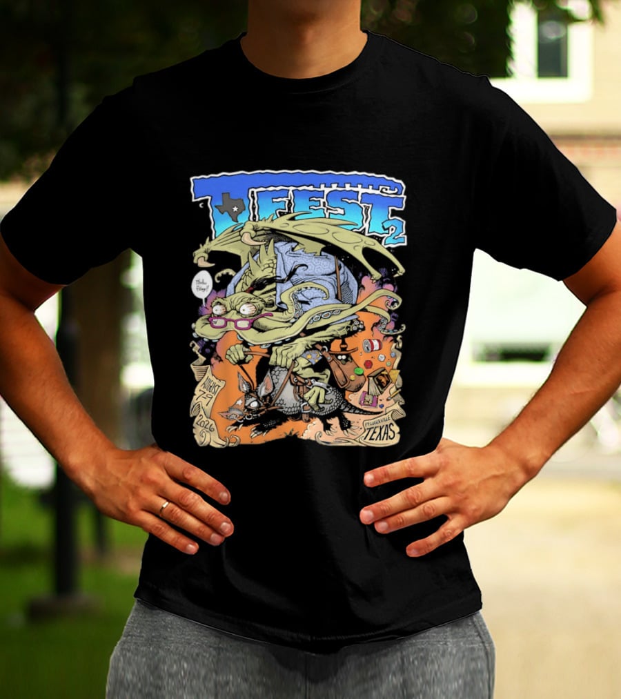 T Fest 2 Cthulhu Armadillo August 29 2026 Pflugerville Texas T-Shirt