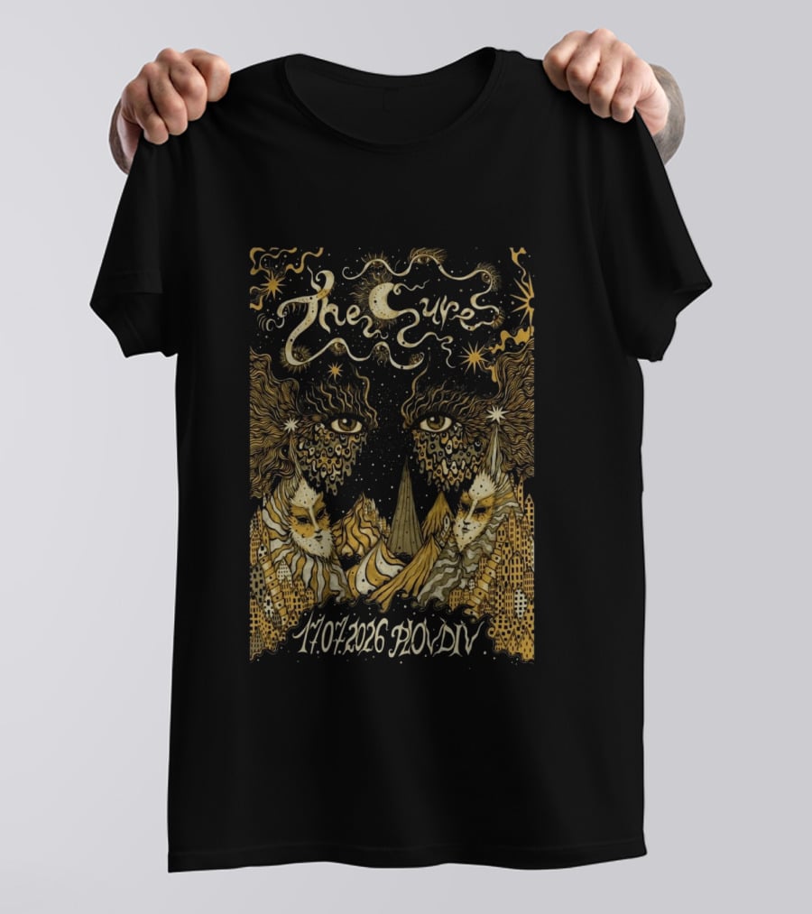 The Cure Phill Good Festival Plovdiv Bulgaria July 17 2026 Psychedelic Starry Night T-Shirt