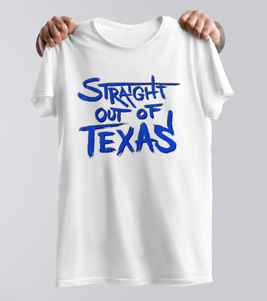 Straight Out Of Texas Bold Blue T-Shirt