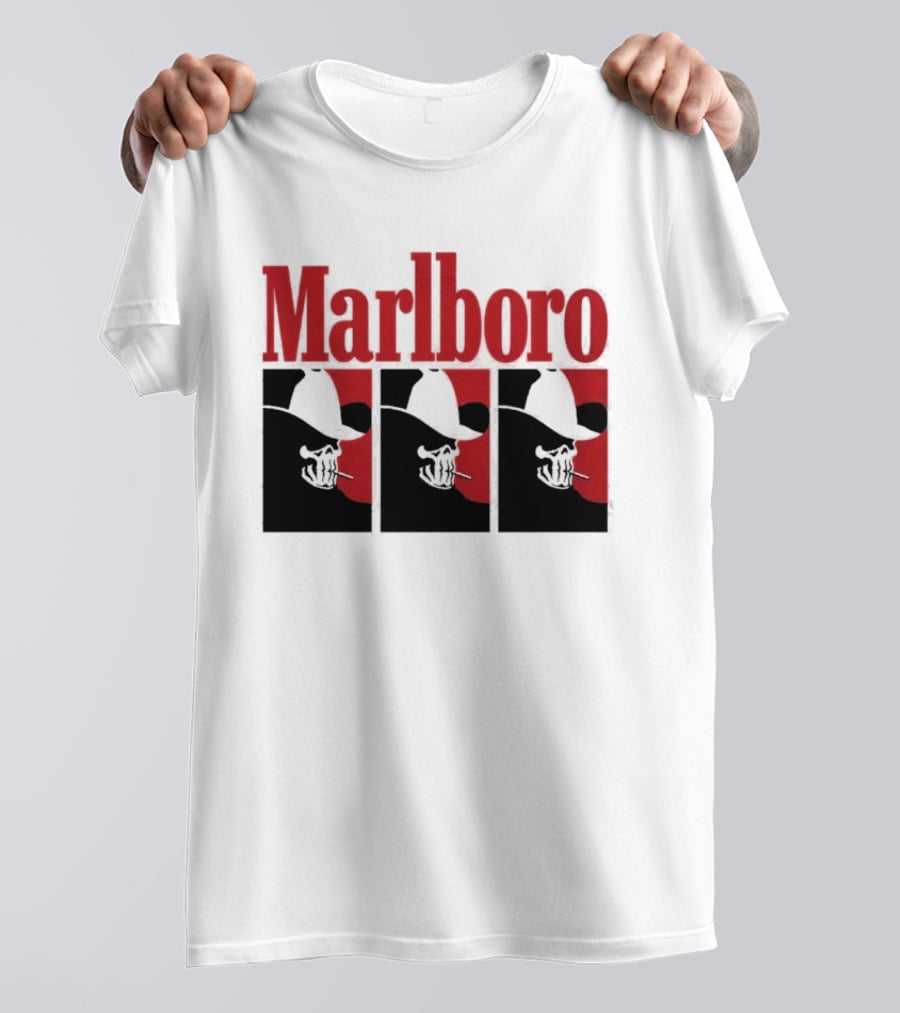 Warren Lotas Marlboro Red Triple Frame Cowboy Aesthetic T-Shirt