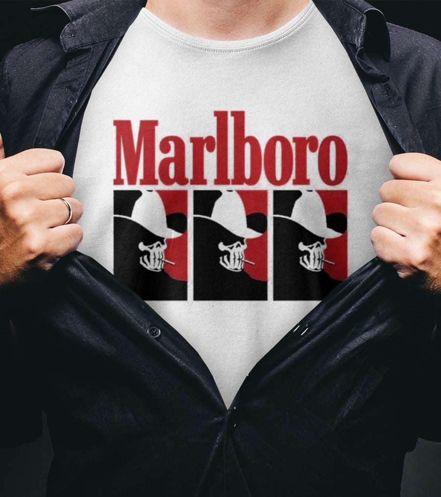Warren Lotas Marlboro Red Triple Frame Cowboy Aesthetic T-Shirt