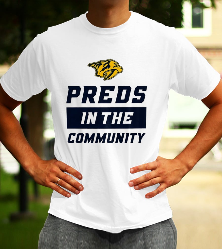 Nashville Predators 2026 Preds In The Community Initiative T-Shirt