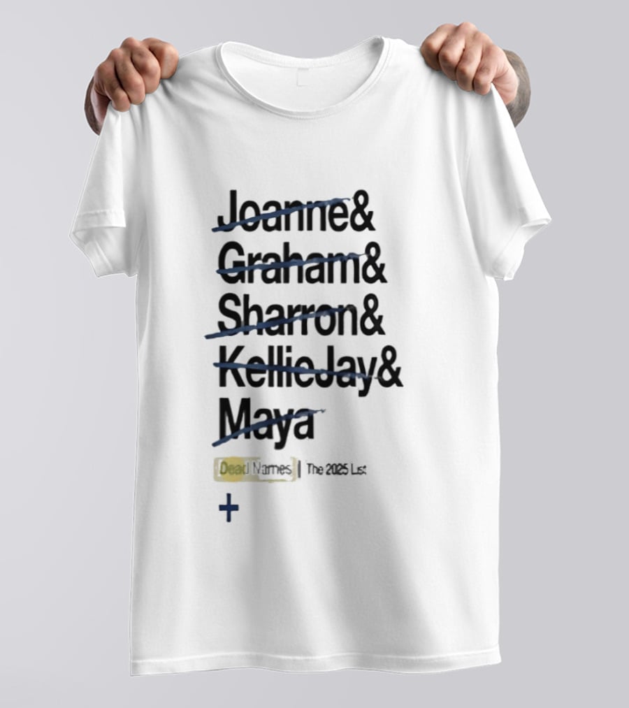 Joanne Graham Sharron Kellie Jay Maya Dead Names The 2025 List T-Shirt