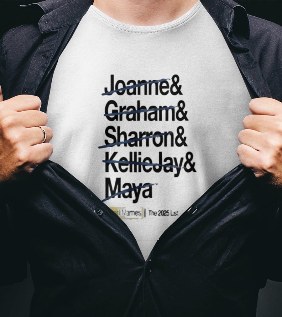 Joanne Graham Sharron Kellie Jay Maya Dead Names The 2025 List T-Shirt