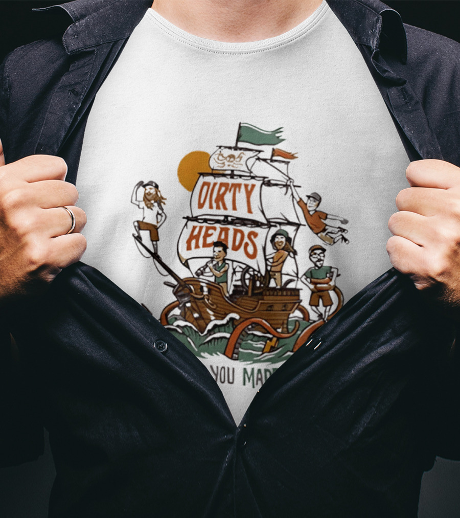 Dirty Heads So Glad You Made It Tour Pirate Ship Adventure T-Shirt