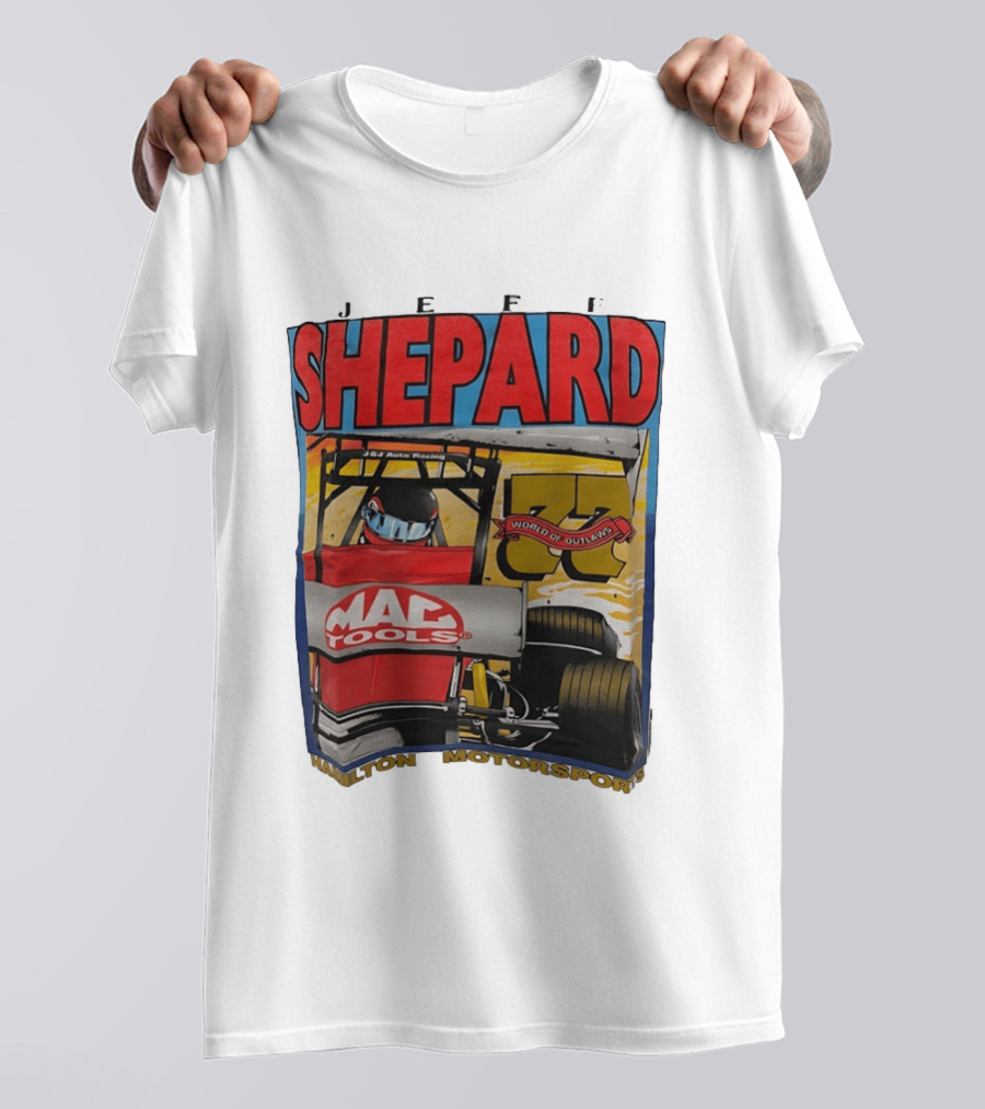 Jeff Shepard Mac Tools World Of Outlaws Racing Hamilton Motorsports T-Shirt