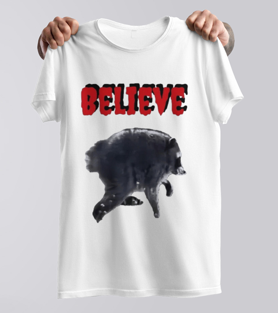 Jimothy Club Believe Raccoon T-Shirt