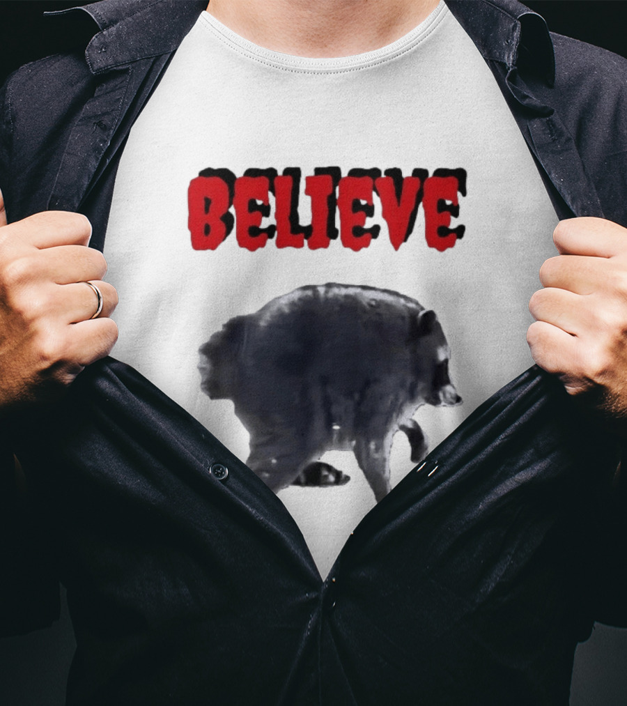 Jimothy Club Believe Raccoon T-Shirt
