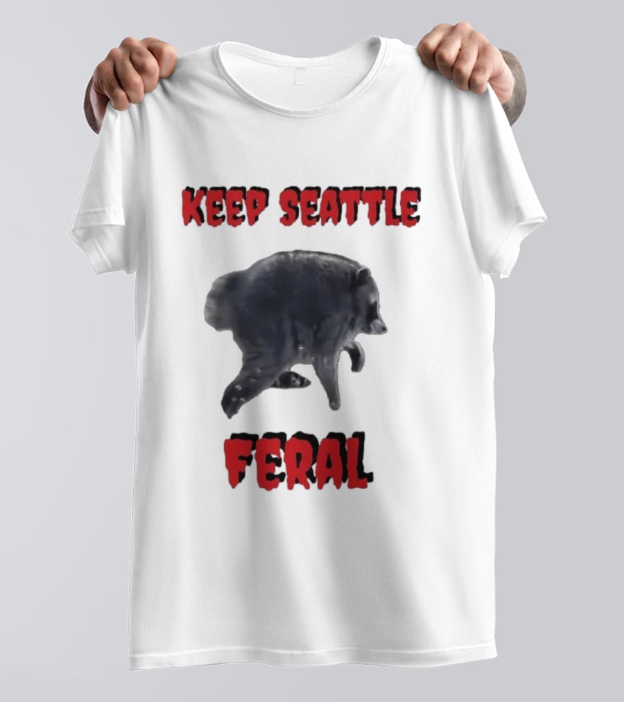 Jimothy Club Keep Seattle Feral Raccoon T-Shirt