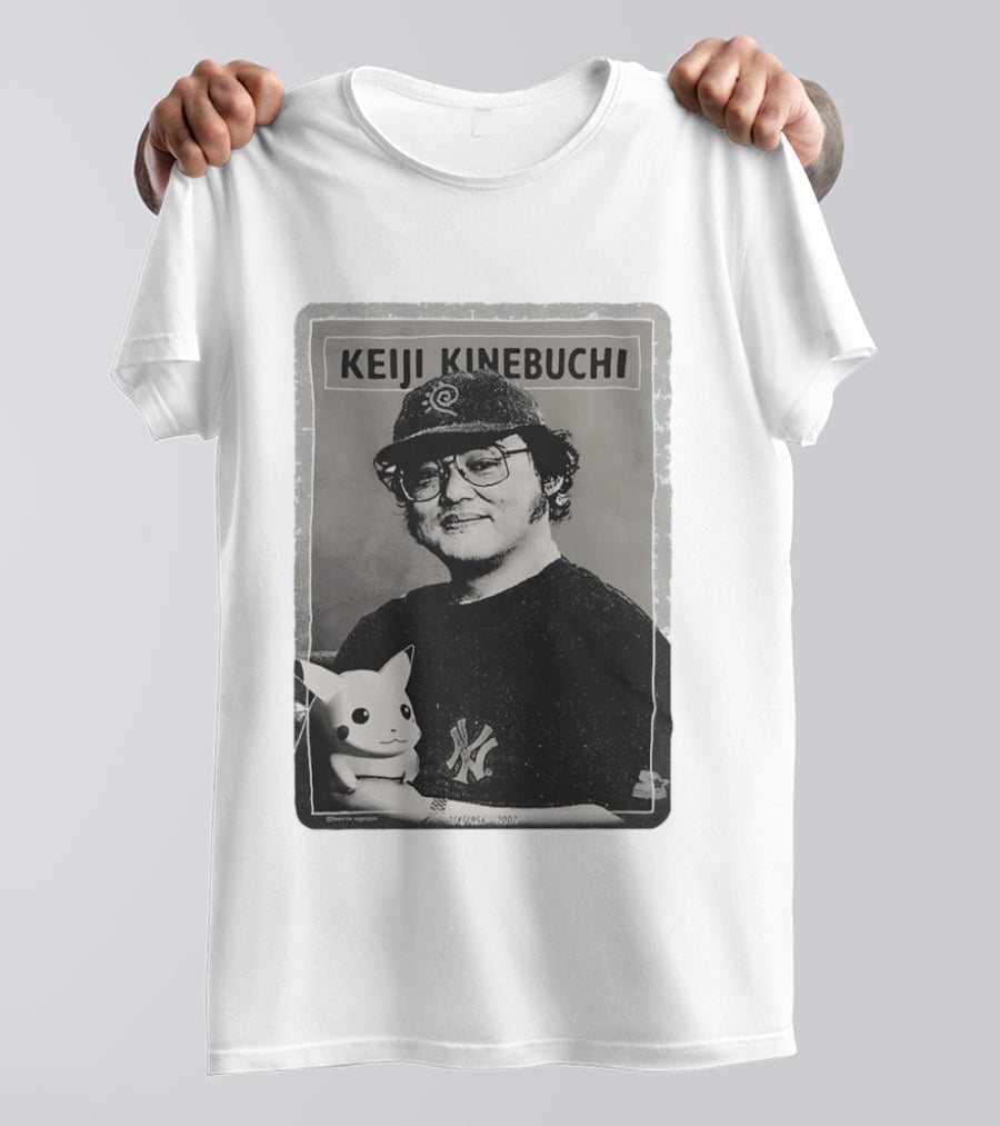 KEIJI KINEBUCHI Memorial 1956 2002 Pikachu NY Yankees Hat T-Shirt