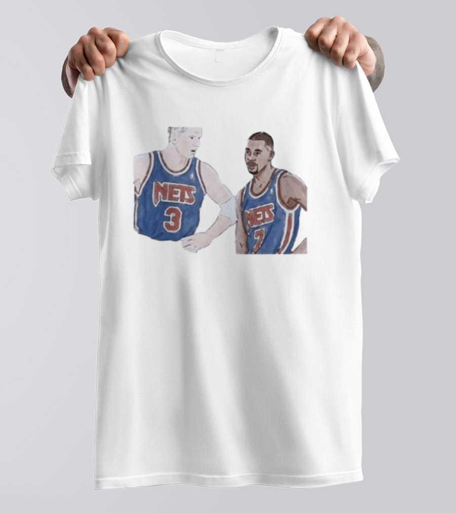 Kenny Anderson And Dražen Petrović Nets 3 And 7 Jerseys T-Shirt